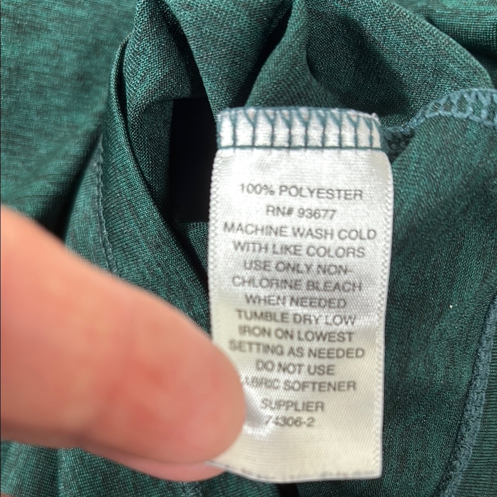 Xepsio Dark Green V-Neck Women's top - Picture 6 of 6